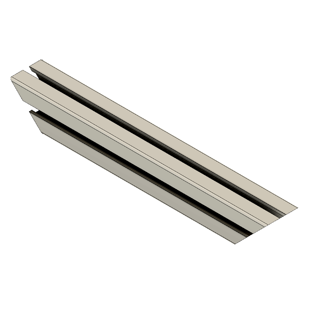 40-34545-1 MODULAR SOLUTIONS ALUMINUM GUSSET<br>45MM X 45MM DIAGONAL BRACE CUT AT A 45DEG ANGLE THAT CREATES STURDIER 90 DEG CONNECTIONS 360MM